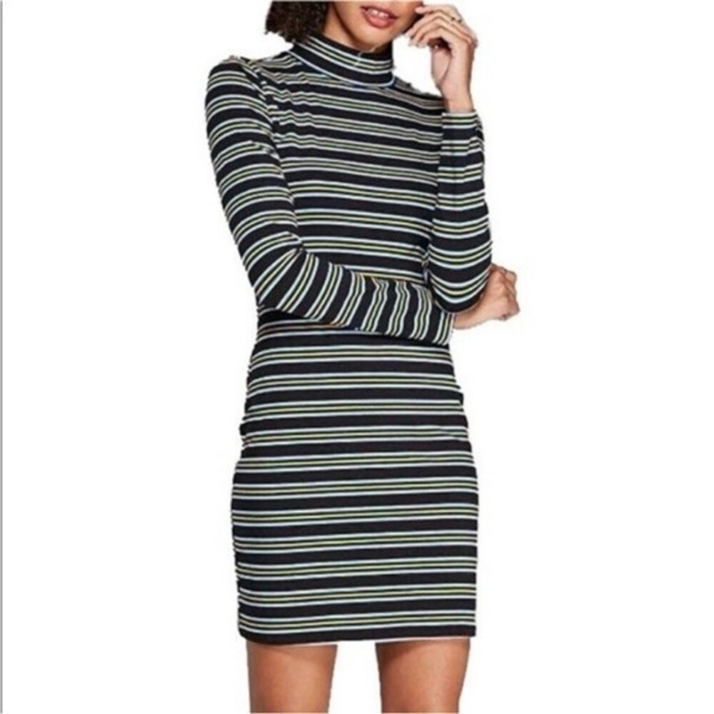 Wild Fable Striped Mock Neck Bodycon Dress XL